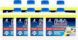 Finish Dishwasher Machine Cleaner | Lemon | 8 Washes (250ml x 8) |Deep Cleans and Helps to prolong life of your dishwasher