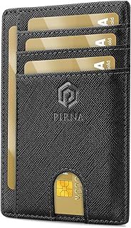 PIRNA Slim Wallet for Men | RFID Blocking Minimalist Credit Card Holder – Lightweight Card Wallet with Gift Box