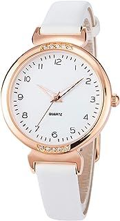 NUOVO Women Watches Ladies Leather Strap Watch Elegant Analogue Quartz Watches Classic Women's Watch