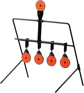 ARSUK Self Resetting Air Rifle Airgun Target for Precision Shooting Practice, Airsoft BB Guns Target Heavy-Duty Metal Frame to Withstand Repeated Shots, Suitable for calibers .177 & .22 Pellets