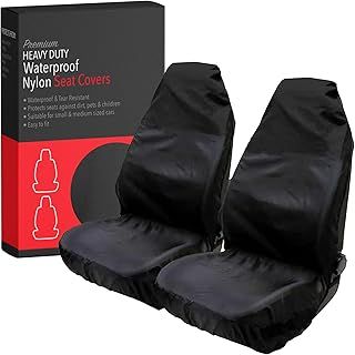 Front Water resistant Extra Heavy Duty Durable Universal Seat Covers (2)