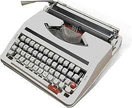 ZXNQ Machinery Typewriter Old fashioned Manual Typewriter, Portable and Easy to Use - Red Black ribbon Set 30 * 30 * 10CM