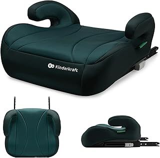 Kinderkraft I-Boost Car Seat, I-Size, 135-150cm, Baby Seat, Booster seat for 9 to 12 Years, Easy to Assemble, Ergonomic Posture, Additional Foam, Green