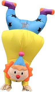 Funny Inflatable Clown Costume Party Blow Up Costume for Adult/St Patrick's Day Parade/Birthday Party (Clown Yellow)