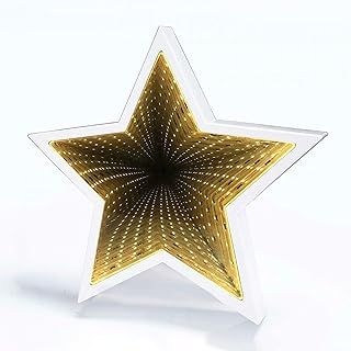 POHOVE LED Infinity Tunnel Lamp - Star Tunnel Lights 3D Mirror Night Lamp Lighted Marquee Wall Decor for Home, Movie Nights, Stage Props, Party Favor