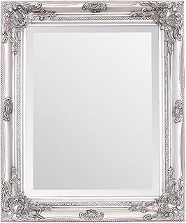 Select Mirrors Rhone Wall Mirror – French Vintage, Antique Baroque Style - 50cm x 60cm (Black)