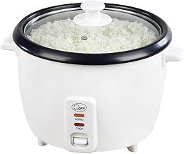 Quest 35530 0.8L Rice Cooker/Up to 4 Servings/Non-Stick Removable Bowl/Keep Warm Functionality/Includes Measuring Cup & Spatula/Cook White or Brown Rice, Porridge and more