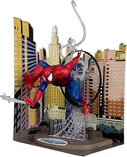 McFarlane Marvel Spider-Man 1:6th Scale Posed Figure with Scene & Comic (Based on The Amazing Spider-Man #301) Toys