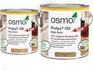 Osmo Polyx Oil Rapid - Clear - Satin or Matt - 2.5L or 750ml (3232 Clear Satin - 2.5L)