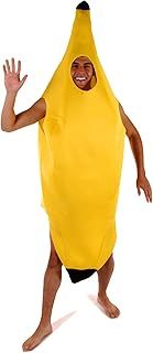 HENBRANDT Adult Banana Suit Fancy Dress Costume Yellow Banana Jumpsuit Stag Night Halloween Dress Up Outfit One Size Unisex Novelty Fancy Dress Costume for Men and Women