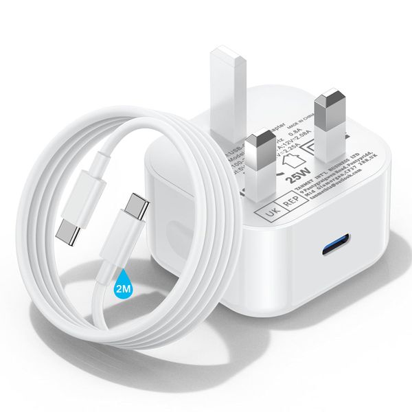 iPad Charger and Plug,2M Long i Pad Charger USB C Cable With Head Fast Charge for Pro 12.9 11 13 inch 4th 5th 6th M4 2024 Generation/Air 10.9" 4-7 Gen M2 M3/Mini 6 A17/10th A16 11th 2025-2022