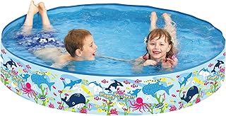 Splosh 4ft Kids Paddling Pool - Easy Setup Pool With Rigid Sides (No Inflating) - Outdoor Kids Swimming Pool - Kids Paddling Pools For Garden - Size 1.2m x 25cm