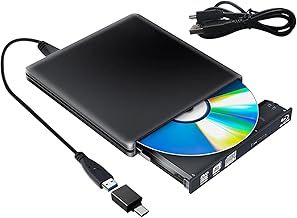 PAPOIYA External Blu Ray DVD Drive 3D,USB 3.0 Bluray Disc Burner Reader Burner Slim BD CD DVD RW ROM for PC Mac Windows 7 8 10 XP Linxus