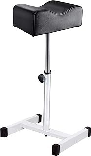 18-26 Inch Adjustable Pedicure Nail Footrest Manicure Foot Rest Stool Soft Pedicure Chair for Foot Resting Pedicure Beauty Salon or Home Selfcare（Black