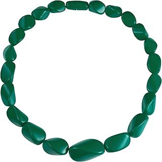 ZAVANA 22 inches Long Statement Necklace for Women, Handmade Boho Chic Chunky Necklace for Women with Coloured Twisted Resin Links, Unusual Colouful Bohemian Costume Jewellery for Women