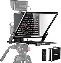 NEEWER Teleprompter X17 II with RT113 Remote/APP Control, 17" HD Beamsplitter All Metal Frame Upgraded Mount QR Plate Compatible with 501PL iPad, Max Load 44.1Ib, Assembly Free