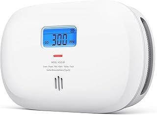 X-Sense Carbon Monoxide Detector, Replaceable Battery Powered CO Alarm with Digital Display, Portable Carbon Monoxide Alarm for Home with CO Peak Value Memory, XC0C-SR, 1-Pack