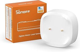 SONOFF SNZB-05P Zigbee Water Leak Sensor without Detection Cable, Wireless Mini Flood Detector for Alarm System and Smart Home Automation, Water Sensor Alarm for Kitchen Bathroom Basement