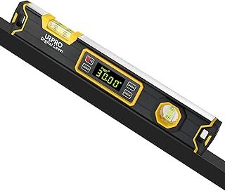 Inclinometer, Digital Torpedo Level and Protractor Neodymium V-Groove Magnets Bright LCD Display Smart Level IP54 Dust/Water Resistant
