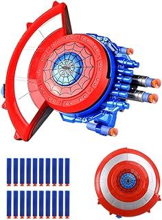 Captain Shield Launcher, Shield Launcher Kids, Hero Launcher Toy Set, Hero Launcher Shield Toy Great for Kids Cosplay Gift with Bullets