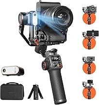 hohem iSteady MT2 Kit Camera Gimbal, NO APP AI Tracker, with Fill Light, Native Vertical Shooting, All in One 3-Axis Camera Gimbal Stabilizer for Mirrorless Camera,Smartphone,Compact,Action Camera