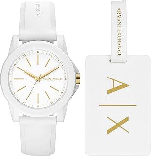 Armani Exchange Watch for Women, Quartz Movement and 40mm Case Size with Stainless Steel, Leather or Silicone Strap