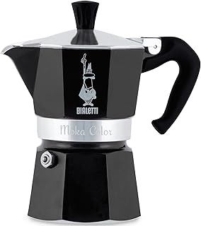 Bialetti 4953 Moka Express Espresso Maker for 6 Cups, Aluminium, Black CD - Bialetti Moka Express 6tz black,30 x 20 x 15 cm