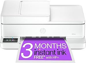 HP Envy 6530e All in One Printer | Perfect for Home | Colour | Wireless | Print, Scan & Copy | 3 Months of Instant Ink Included | Automatic 2-sided Photo Printing | Automatic Document Feeder | White
