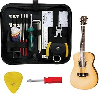 Complete 31-Piece Guitar Maintenance Tool Kit with Carrying Case- Suitable for Guitar, Ukulele, Bass, Mandolin, Banjo - Perfect Gift for Music Enthusiasts - String Instrument Repair Kit