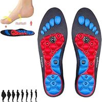 Magnetic Acupressure Insoles for Foot Pain Relief, Breathable Massage Insoles for Work Boots (S 35-39)