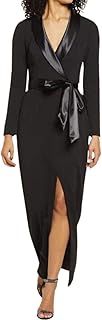 Xumplo Women Formal Party Dresses Cocktail Wedding Dress for Women Black Bodycon Tie Dress Ladies Evening Dresses