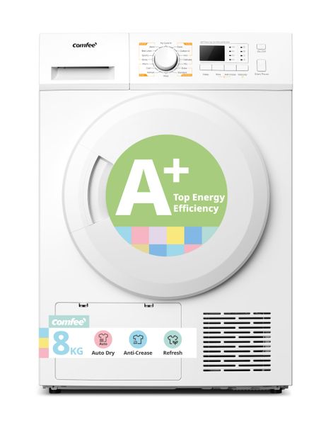 COMFEE' 8kg Heat Pump Tumble Dryer Energy Class A+ White