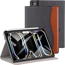 ZtotopCases Case for iPad Pro 13 Inch 2024, Premium PU Leather Folio Stand Case Smart Cover with Auto Sleep/Wake, Multiple Viewing for iPad Pro 13 Inch 7th Generation, Denim Black