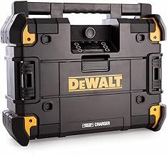 DEWALT DWST1-81079-GB TSTAK Connect Radio and Charger 6 Speakers 45 Watts, W, 18 V, Multi-Coloured, 52 x 40 x 18