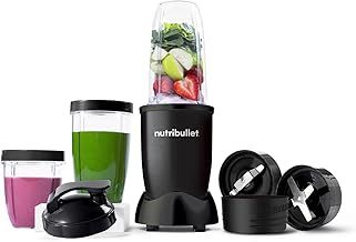 nutribullet Mega Pack with nutribullet 900W Blender & 9 Accessories - Extra Powerful & Easy To Clean - Blend & Crush Ice, Nuts & Frozen Fruits - Smoothie Maker - Black