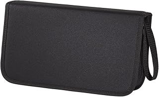 Hama CD Wallet for 104 Discs | CD/DVD/Blu-Ray | Folder for Storage, Space-Saving for The Office, Car and at Home | Black