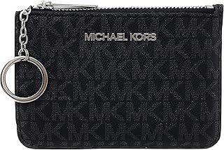 Michael Kors Jet Set Travel Small Zip Pouch with ID Card Holder - PVC Coated Twill