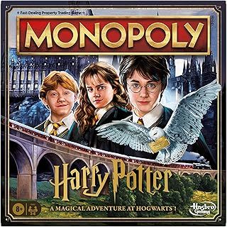 Hasbro Gaming Monopoly Harry Potter Edition, Board Game for 8+ Year Old Kids, Strategy Games for 2-6 Players, Children and Adults