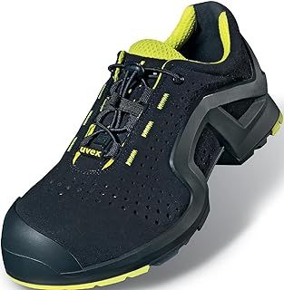 Uvex 1 x-tended Support Safety Shoes - for Men/Women - Grey/Black