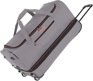 travelite trolley travel bag with wheels, large, expandable volume, BASICS, soft luggage wheeled duffle bag with expandable fold, 70 cm, 98 - 119 l