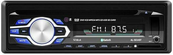 BOOMBOOST Car Stereo With Bluetooth DVD CD Player MP3 Stereo Car Handfree Autoradio Audio Radio With Remote Control 1 Din 12V