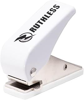 RUTHLESS Dart Flight Punch Pocket Size Easy to Use Darts Accessory, Red, Black and White