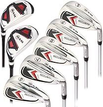 Ram Golf Accubar Mens Golf Right Hand Clubs Iron Set 6-7-8-9-PW with Hybrids 24° and 27°