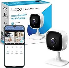 Tapo C100 1080p Indoor Camera, Wi-Fi Baby Monitor, Motion Detection, 2-Way Talk, Customizable Privacy Mode, Advanced Night Vision, Cloud and Local Storage, Works With Alexa and Google, No Monthly Fee