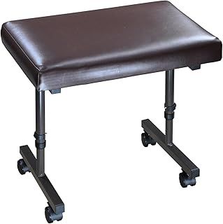 Aidapt Height Adjustable Leg Rest Stool With Castors Feet and Easy Clean Material For Elderly and Users With Limited Mobility Aid