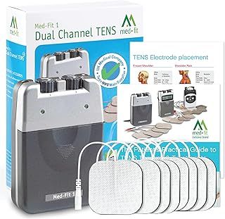 Med-Fit 1 Dual Channel TENS Machine for Pain Relief & Pain Management Therapy-Fully Certified Tens Machine CE2460