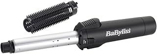 BaByliss Cordless Gas Hair Curler & Brush, 19mm Cermaic Curling Tong, Protective Heat Shield, Fast Heat Up to 200°C, Black, 2583BU