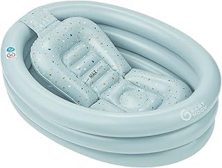 Babymoov Aquadots Inflatable Toddler Travel Bath with Bath Support and Paddling Pool