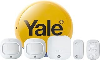 Yale IA-320 Sync Smart Home Alarm 6 piece kit. Includes Sync Alarm Hub, External Siren, 1x Door/Window Contacts, 2x PIR Motion Detector, Keypad. Works with Alexa, Google Assistant & Philips Hue