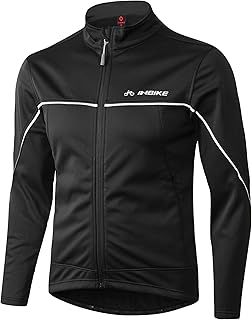 INBIKE Men's Cycling Jacket Winter Waterproof Windproof Softshell Thermal Breathable Outdoor Active Jacket Bicycle Winter Coat Thermal Bike Mens(QG200)